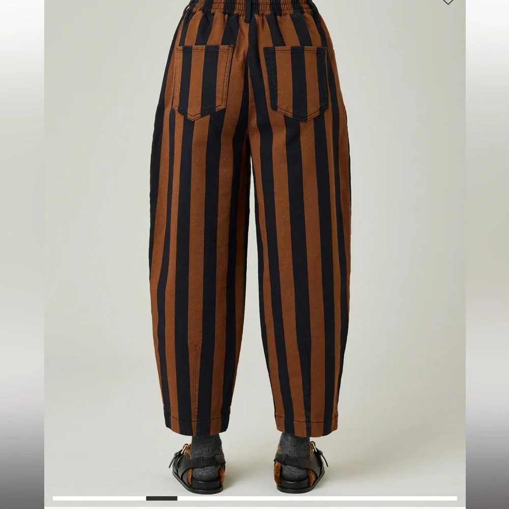 Beyond Nine Remy Rust & Black Stripe Jeans - Picture 3 of 7